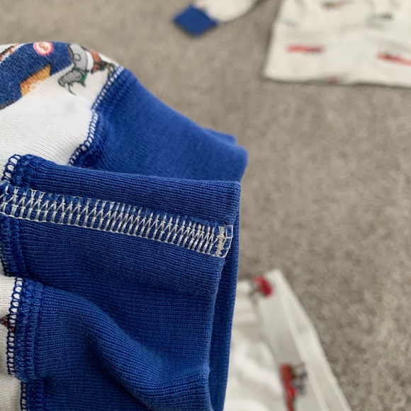 Hanna Andersson 120 size 6/7 Organic Cotton holiday Winter pajamas - Picture 4 of 5